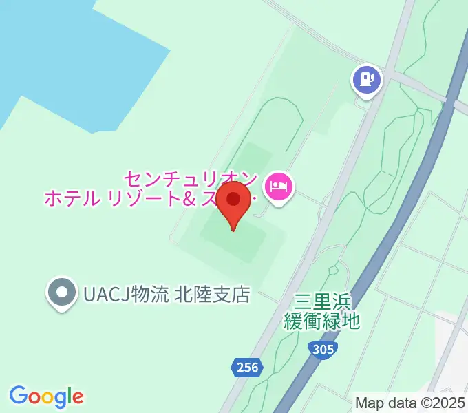 テクノポート福井スタジアムの地図