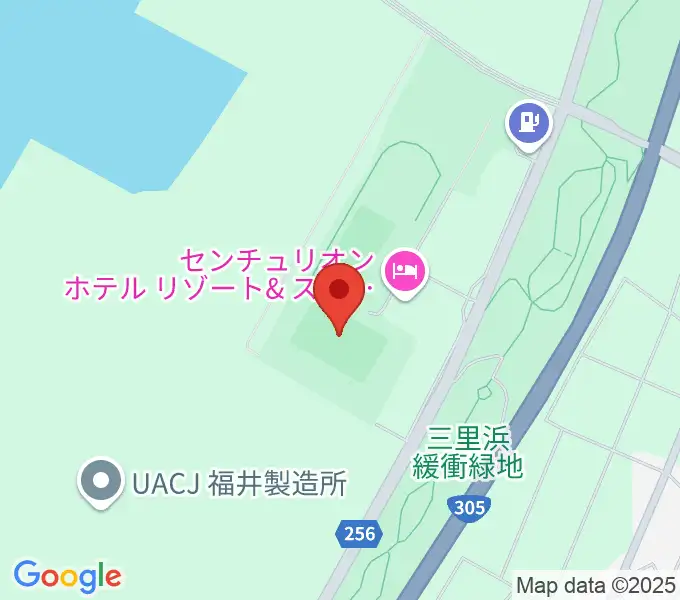 テクノポート福井スタジアムの地図
