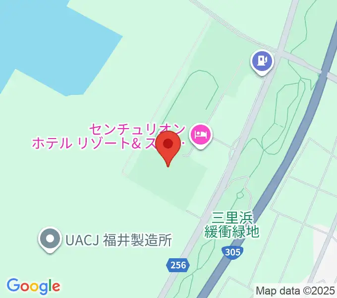 テクノポート福井スタジアムの地図