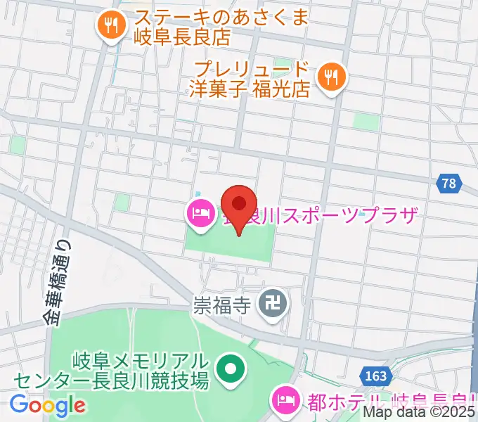 新日本ガス球技メドウの地図