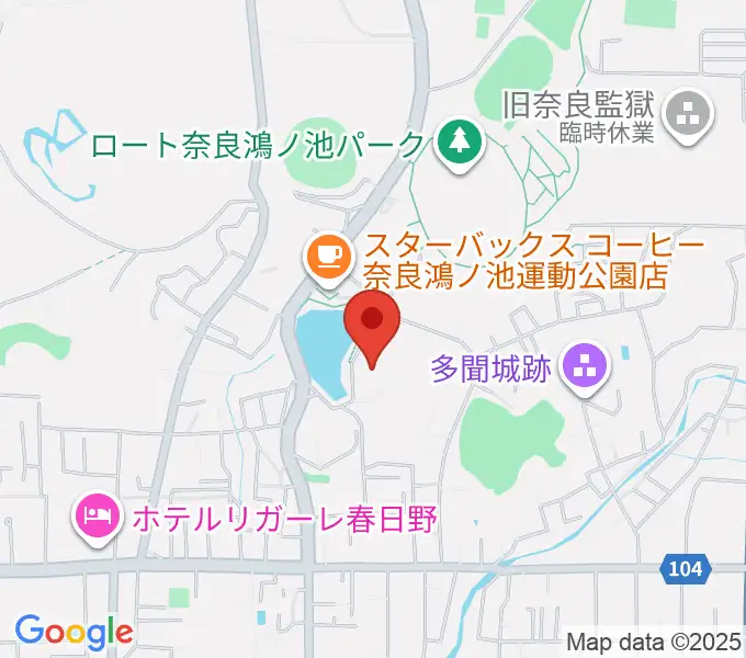 ロート奈良武道場の地図