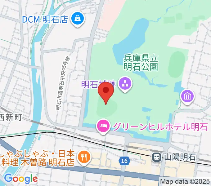 明石トーカロ球場の地図