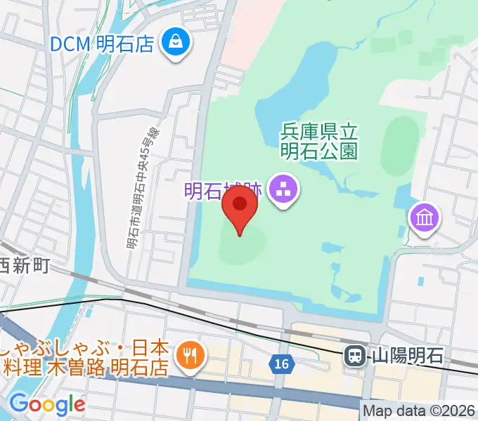 明石トーカロ球場の地図