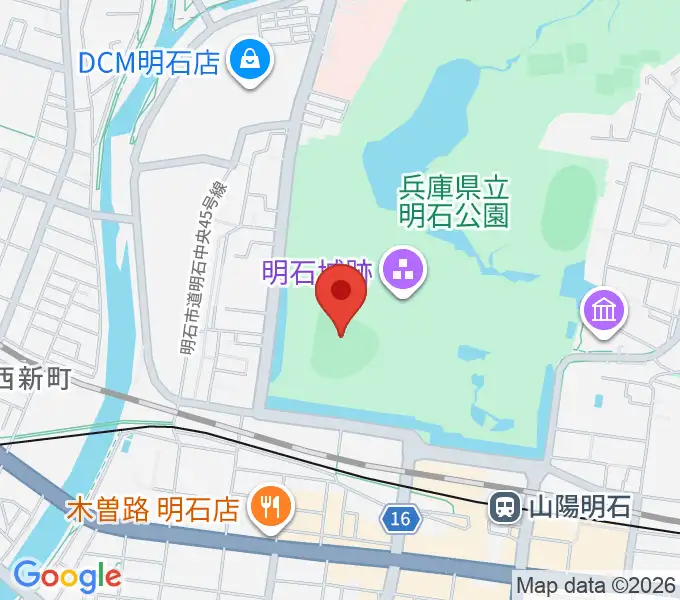 明石トーカロ球場の地図