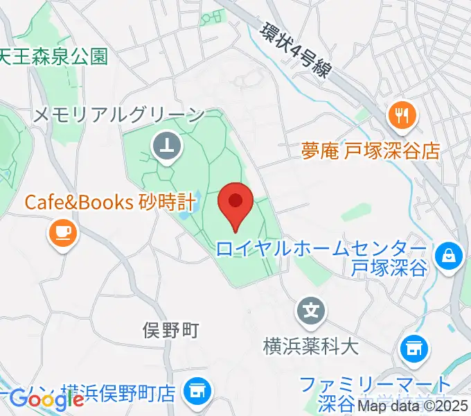 俣野公園・横浜薬大スタジアムの地図