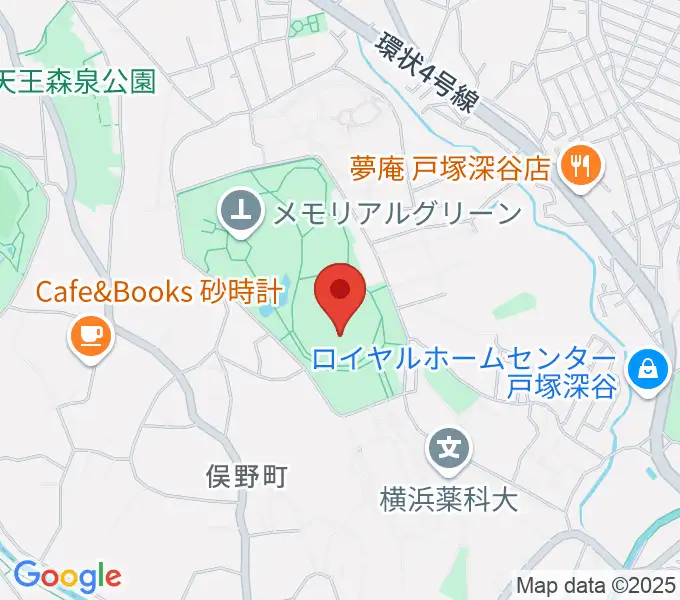 俣野公園・横浜薬大スタジアムの地図