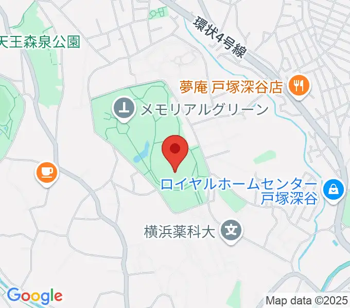 俣野公園・横浜薬大スタジアムの地図