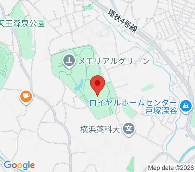 俣野公園・横浜薬大スタジアムの地図