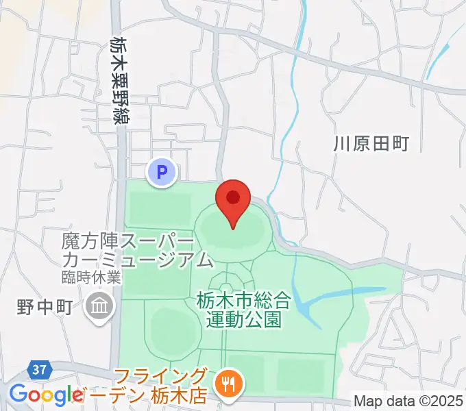 ニッコークリエートスポーツフィールドとちぎの地図