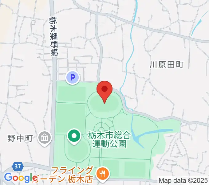 ニッコークリエートスポーツフィールドとちぎの地図