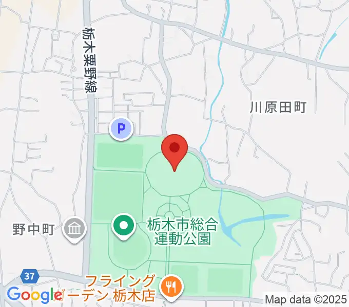 ニッコークリエートスポーツフィールドとちぎの地図