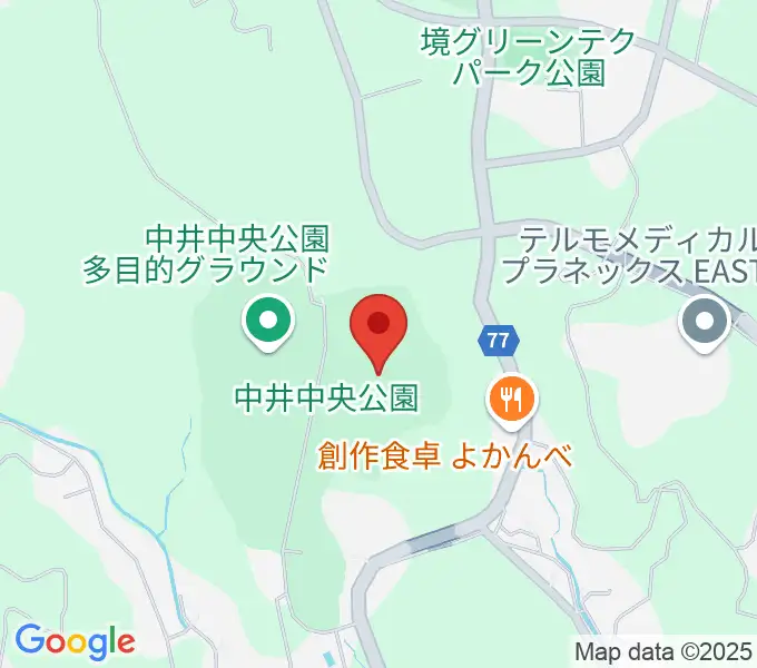 星槎中井スタジアムの地図