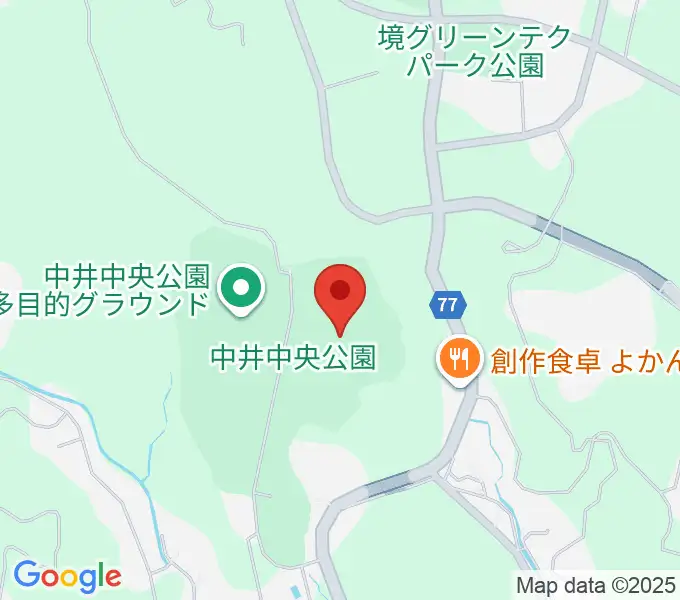 星槎中井スタジアムの地図