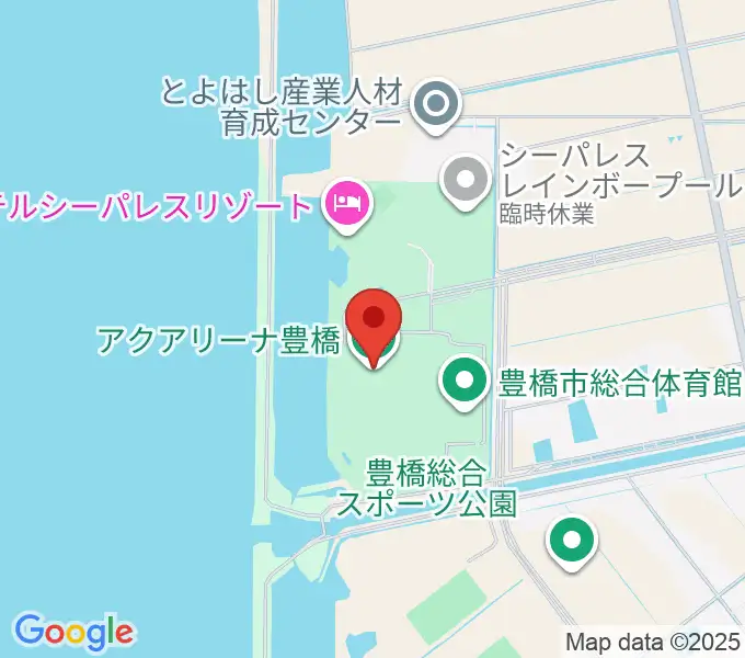 アクアアリーナ豊橋の地図