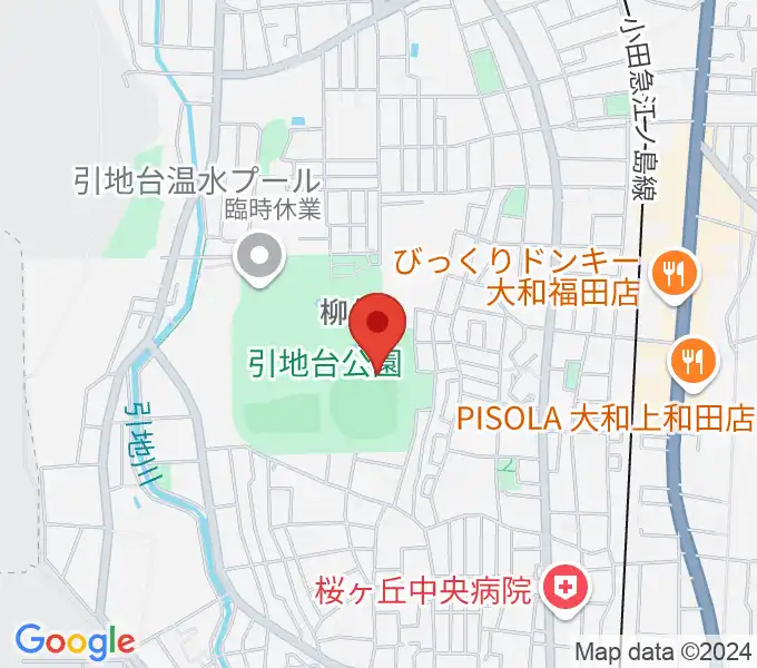 大和スタジアムの地図