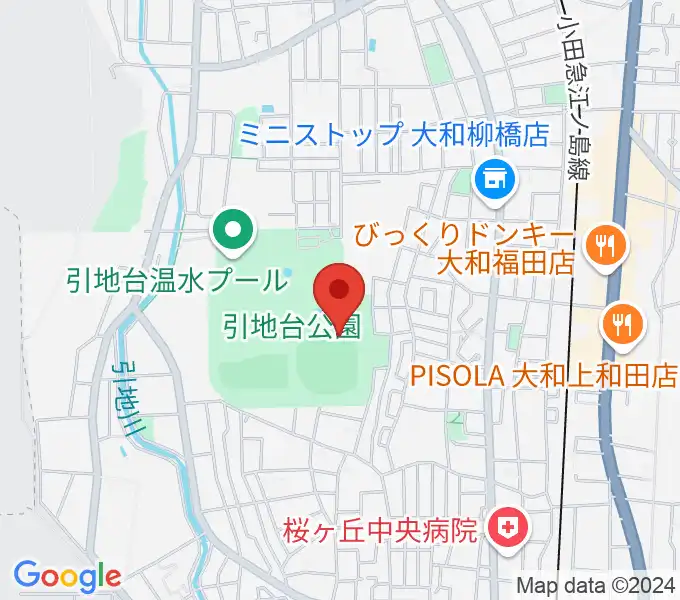 大和スタジアムの地図