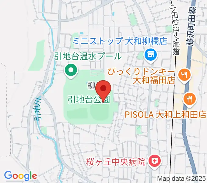 大和スタジアムの地図