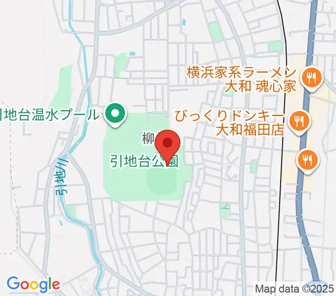 大和スタジアムの地図