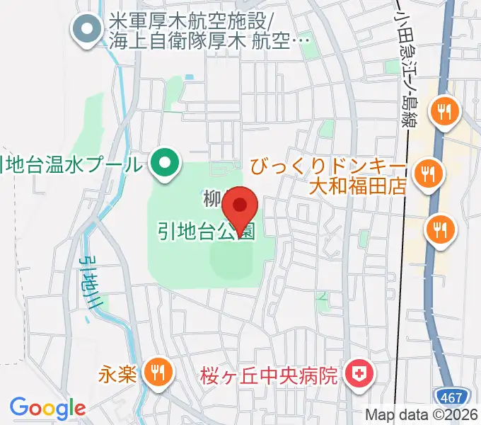 大和スタジアムの地図