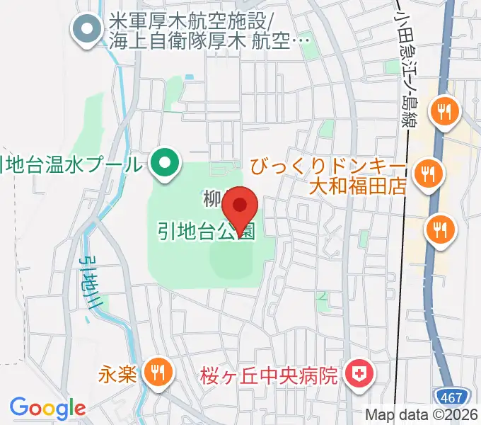 大和スタジアムの地図