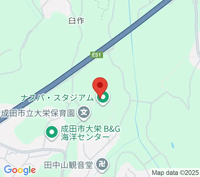 ナスパ・スタジアム 大栄野球場の地図