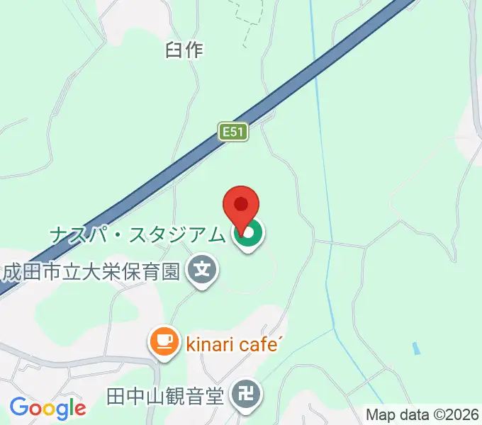 ナスパ・スタジアム 大栄野球場の地図