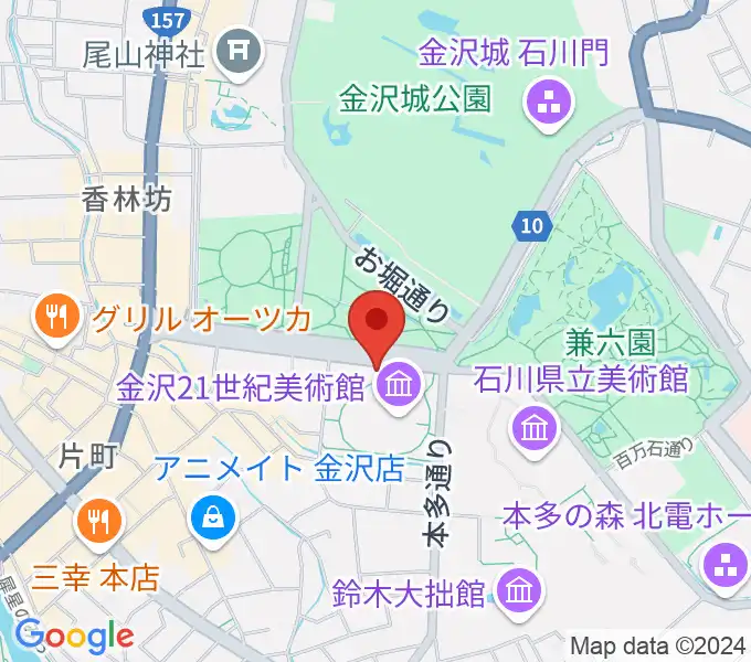 金沢能楽美術館の地図