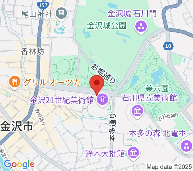 金沢能楽美術館の地図