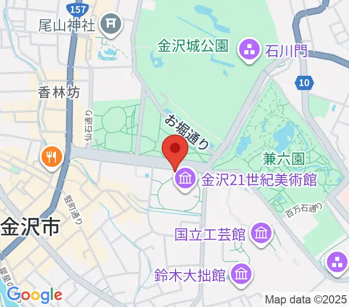 金沢能楽美術館の地図