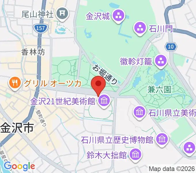 金沢能楽美術館の地図
