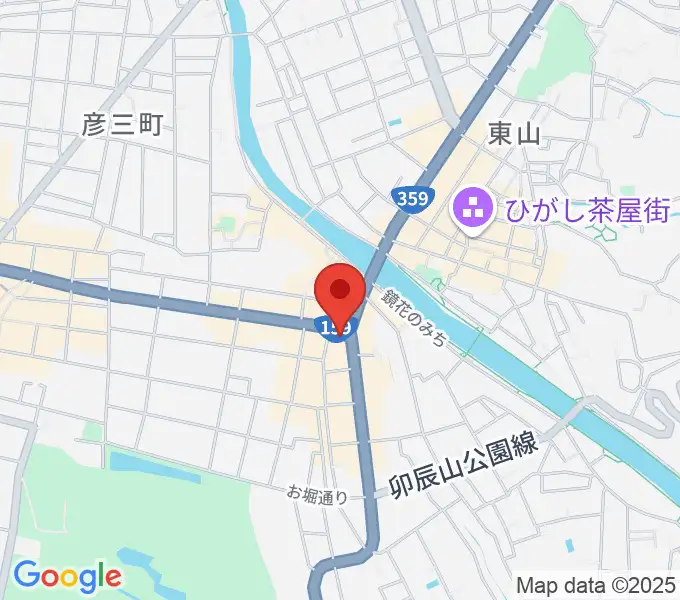 金沢文芸館の地図