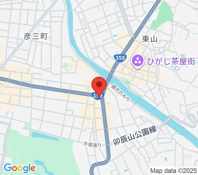 金沢文芸館の地図