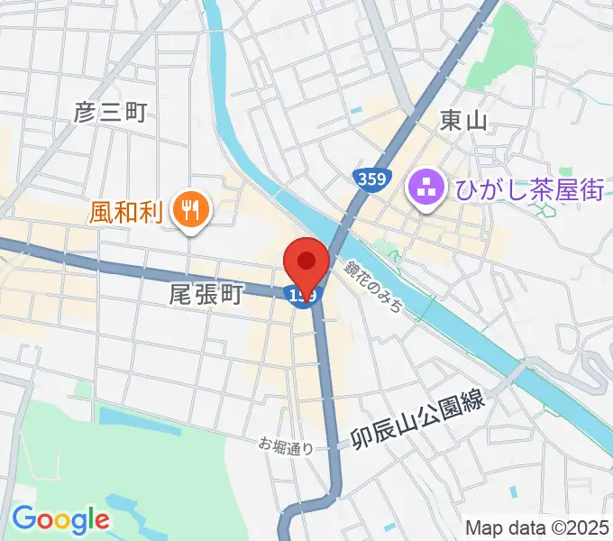 金沢文芸館の地図