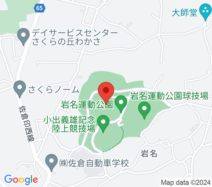 長嶋茂雄記念岩名球場の場所