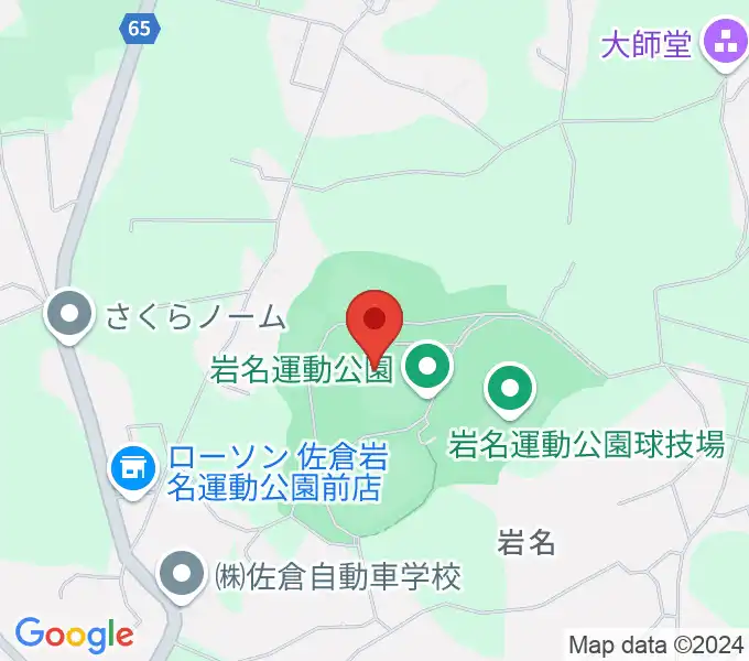 長嶋茂雄記念岩名球場の地図