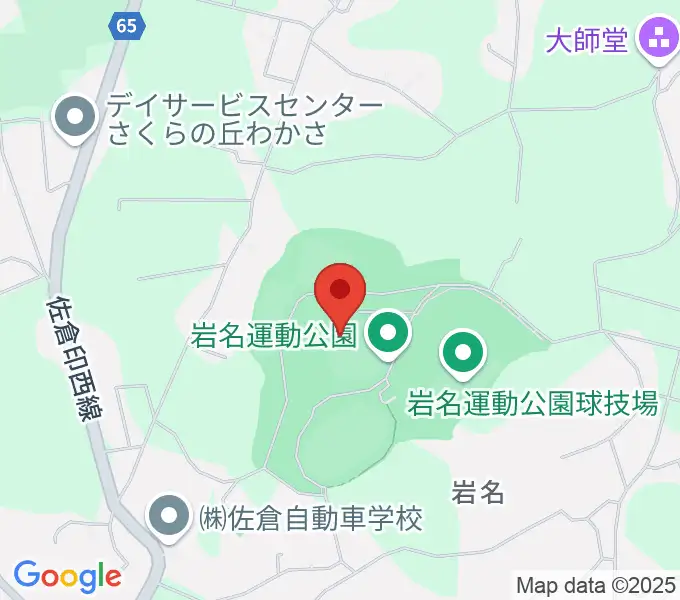 長嶋茂雄記念岩名球場の地図