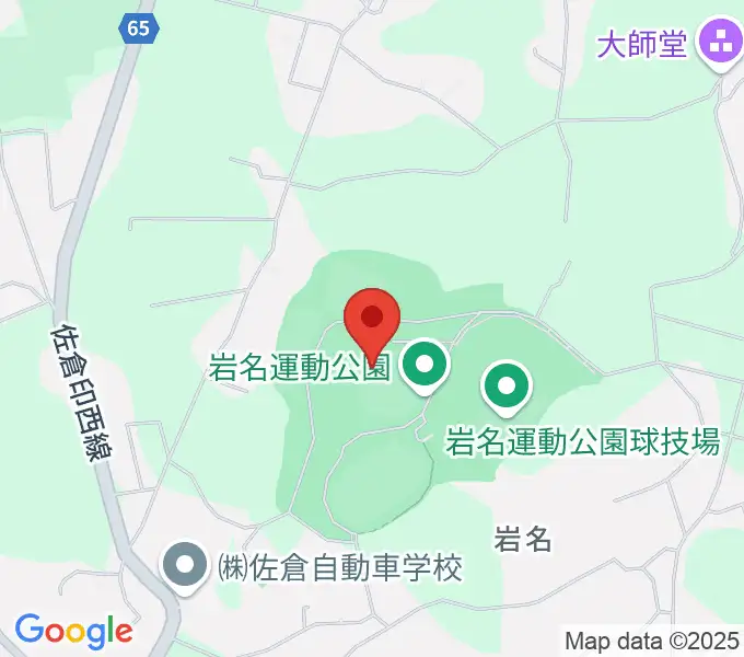 長嶋茂雄記念岩名球場の地図