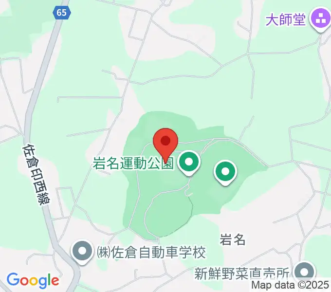 長嶋茂雄記念岩名球場の地図