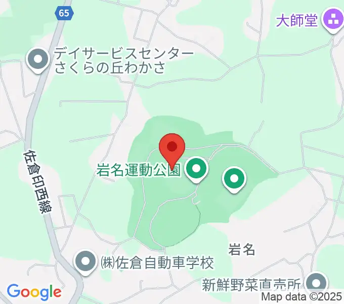 長嶋茂雄記念岩名球場の地図