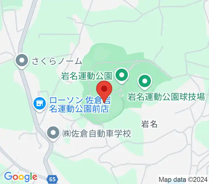 小出義雄記念陸上競技場の地図