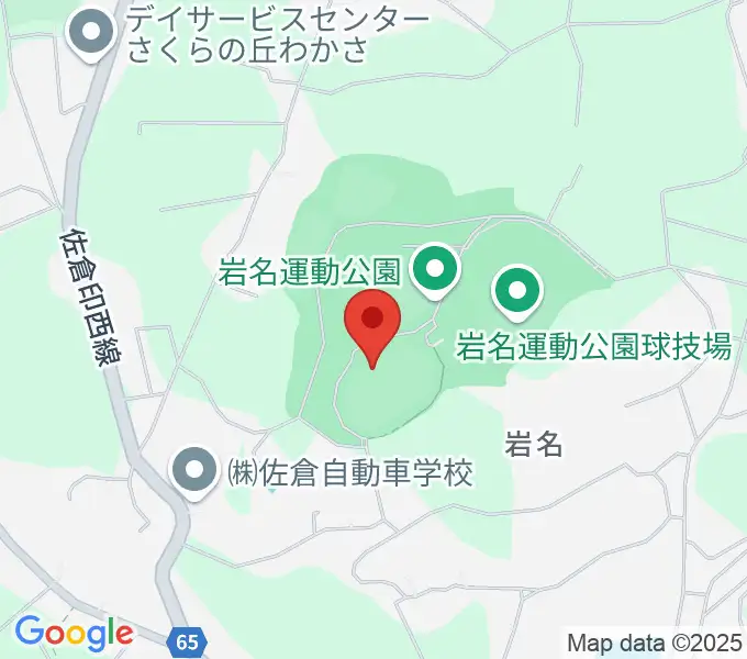 小出義雄記念陸上競技場の地図