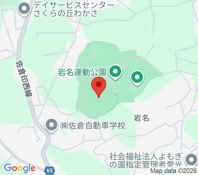 小出義雄記念陸上競技場の地図