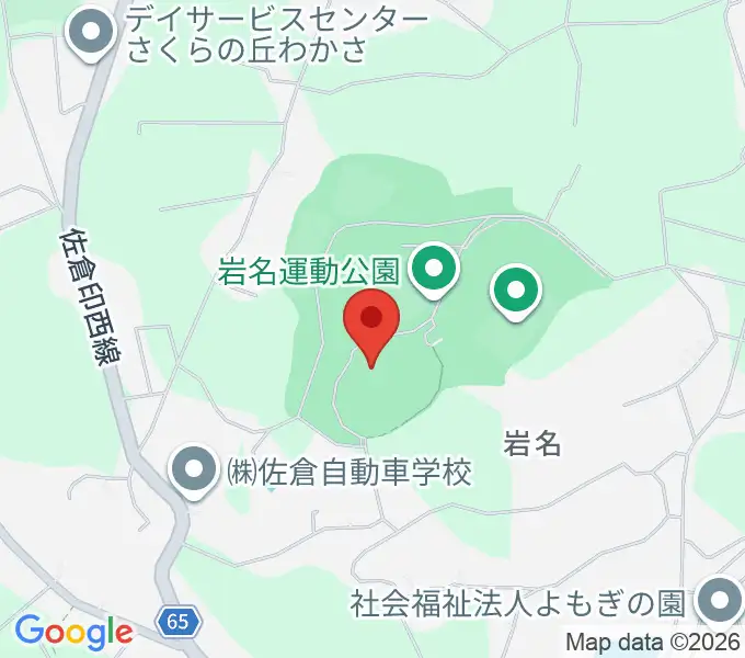 小出義雄記念陸上競技場の地図