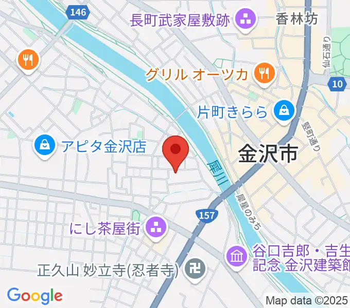 室生犀星記念館の地図