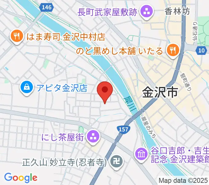 室生犀星記念館の地図
