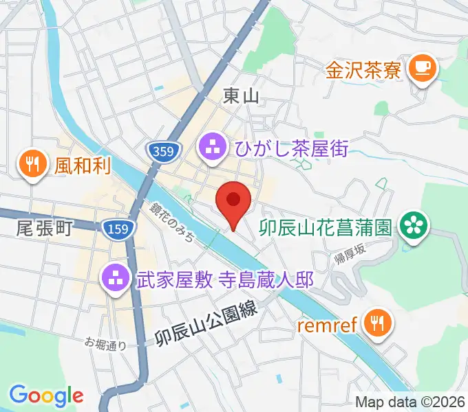 徳田秋聲記念館の地図