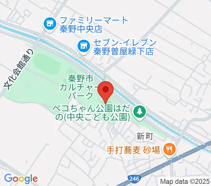 中栄信金スタジアム秦野の地図