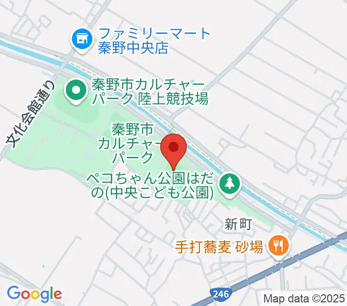 中栄信金スタジアム秦野の地図