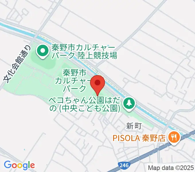 中栄信金スタジアム秦野の地図