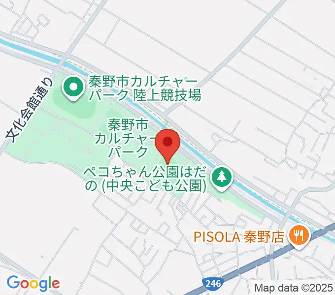 中栄信金スタジアム秦野の地図